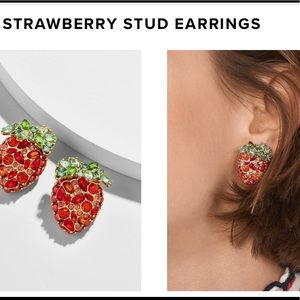 Baublebar Strawberry Stud earrings- NWTs!